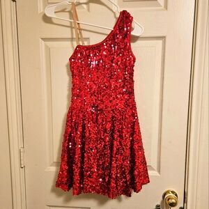 Red one shoulder- Small